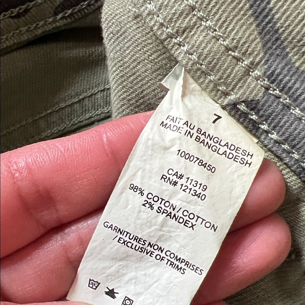 Garage Women’s Camo Flare Jeans in Olive Green - Picture 3 of 5